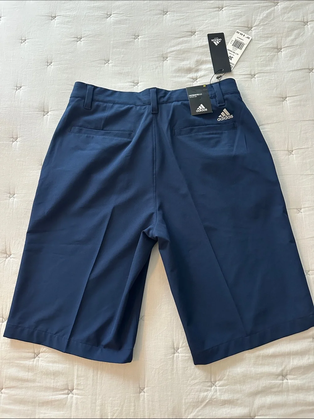 adidas Ultimate 365 Men’s Navy Flat-Front Performance Shorts